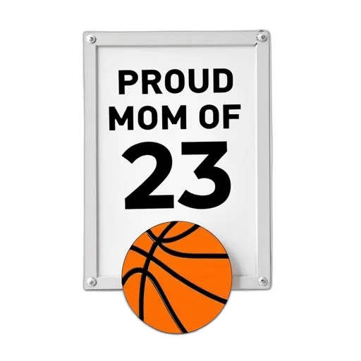 white, rectangular, sign, text, proud, mom, black, centered transparent PNG cut-out