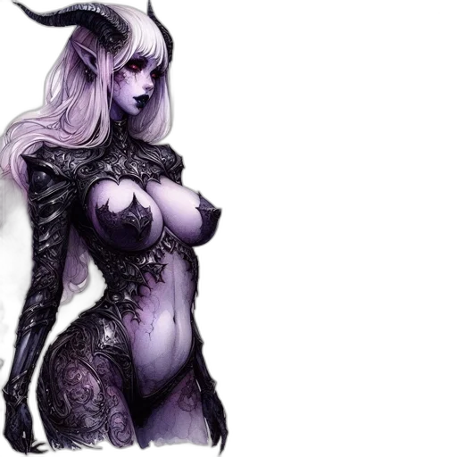 dress, dragon, creature, fantasy art, concept art, pixel art, comic book art, dark transparent PNG cut-out