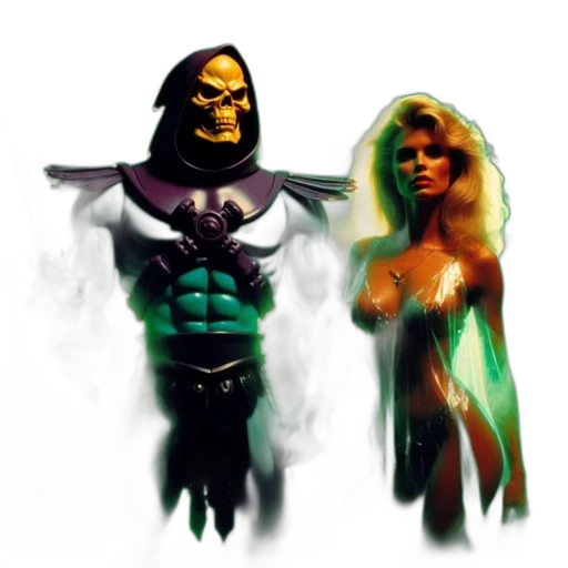 concept art, comic book art, fantasy art, pixel art, two, characters, figure, resembling transparent PNG cut-out