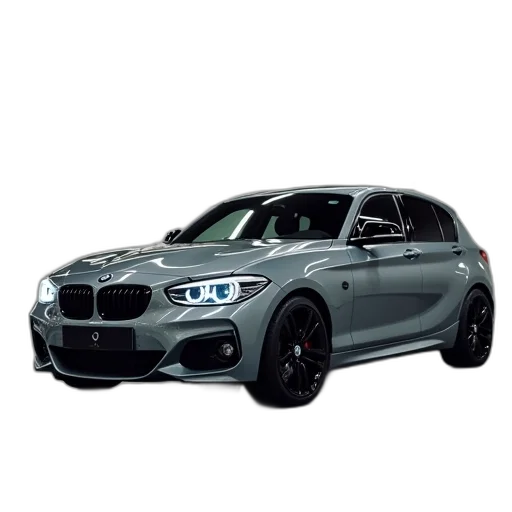 car, photorealistic, 3d render, grey transparent PNG cut-out