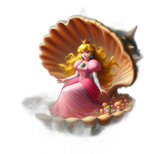 crown, jewelry, food, staff, 3d render, concept art, fantasy art, photorealistic transparent PNG cut-out