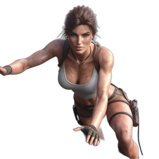 weapon, concept art, 3d render, fantasy art, photorealistic, female, character, ascends transparent PNG cut-out