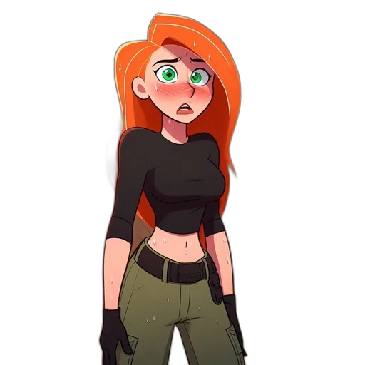 jacket, staff, dress, cartoon, concept art, pixel art, 3d render, green transparent PNG cut-out