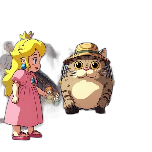 hat, dress, crown, staff, concept art, pixel art, cartoon, anime transparent PNG cut-out