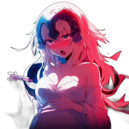 creature, weapon, dress, sword, anime, concept art, pixel art, vaporwave transparent PNG cut-out