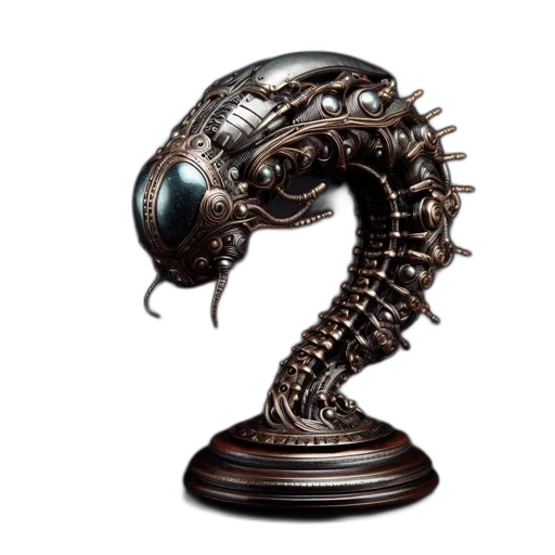 creature, dragon, jewelry, staff, concept art, 3d render, fantasy art, outer space transparent PNG cut-out
