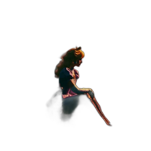 staff, sword, hair, creature, concept art, pixel art, 3d render, fantasy art transparent PNG cut-out