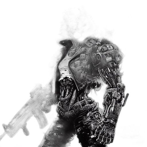 mask, robot, face, creature, concept art, photorealistic, comic book art, cyberpunk transparent PNG cut-out