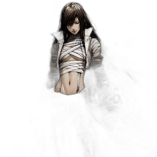 dress, jacket, sword, creature, fantasy art, concept art, photorealistic, comic book art transparent PNG cut-out