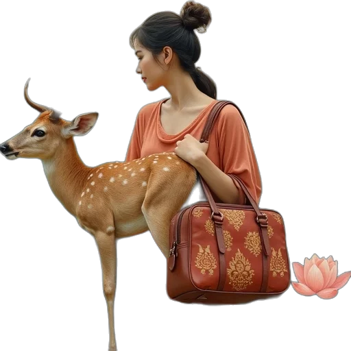 animal, jewelry, photorealistic, concept art, fantasy art, oil painting, forest, earth tones transparent PNG cut-out