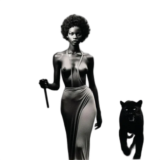 dress, jewelry, animal, staff, concept art, comic book art, fantasy art, cartoon transparent PNG cut-out