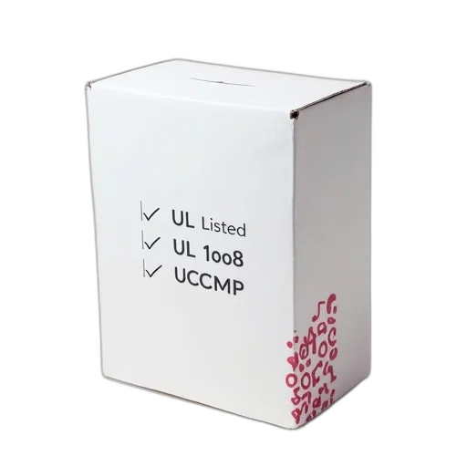 white, cardboard, box, red, pink, design, top, right transparent PNG cut-out