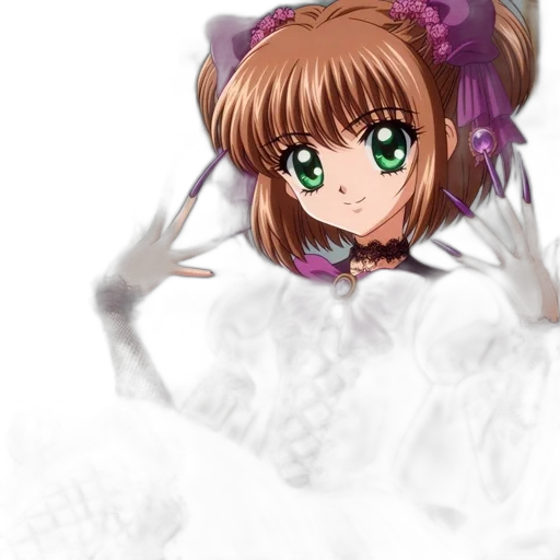dress, creature, flower, crown, anime, pixel art, photorealistic, cartoon transparent PNG cut-out