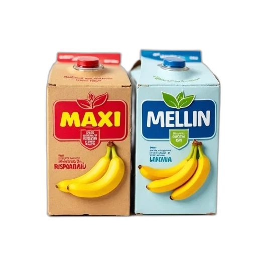 food, bottle, close-up, image, cardboard, box, two, different transparent PNG cut-out