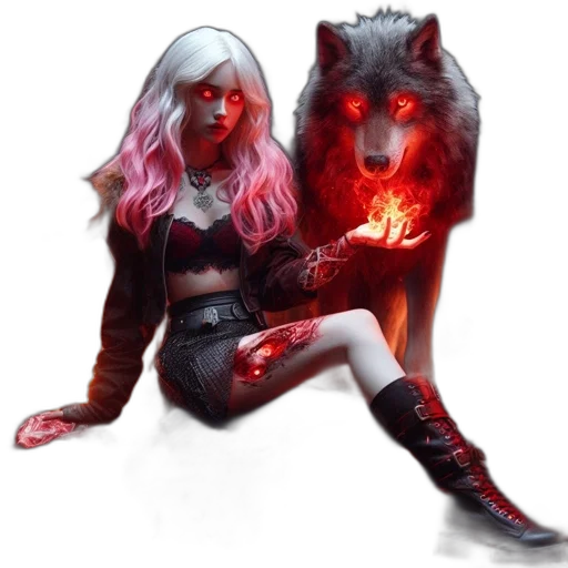 creature, mask, fantasy art, concept art, pixel art, comic book art, fire, red transparent PNG cut-out