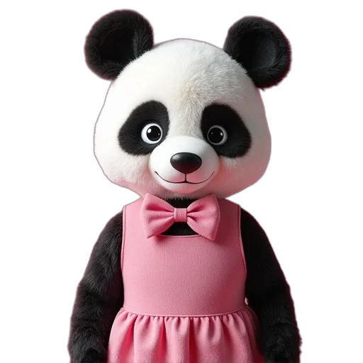 animal, dress, 3d render, photorealistic transparent PNG cut-out