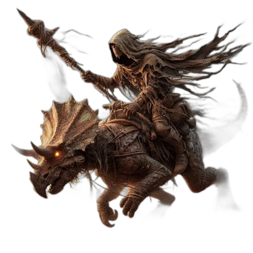 dragon, creature, mask, hair, fantasy art, concept art, photorealistic, 3d render transparent PNG cut-out