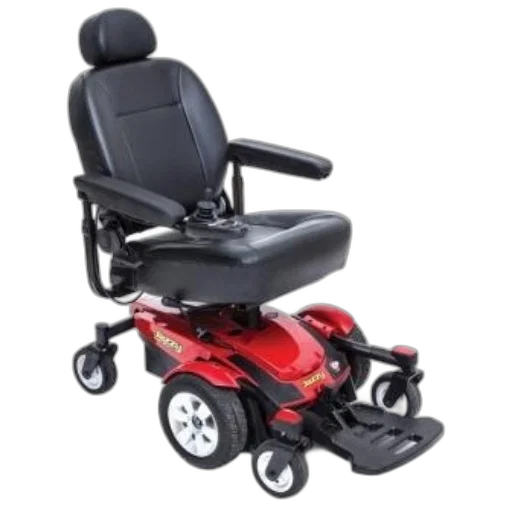 car, furniture, red, electric, wheelchair, black, seat, armrests transparent PNG cut-out