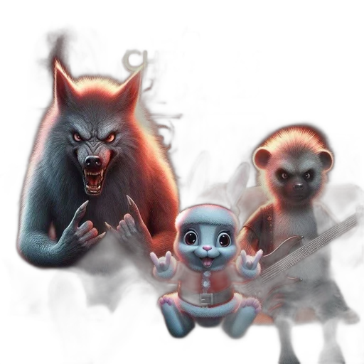 creature, concept art, fantasy art, 3d render, comic book art, animated, characters, dark transparent PNG cut-out