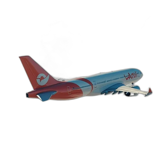 3d render, air, plane, very transparent PNG cut-out