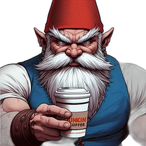 staff, food, concept art, photorealistic, fantasy art, comic book art, gnome-like, character transparent PNG cut-out