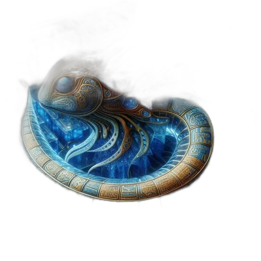 dragon, creature, mask, jewelry, fantasy art, concept art, photorealistic, 3d render transparent PNG cut-out
