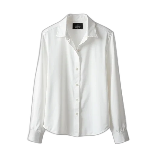 jacket, white, long-sleeved, button-up, shirt, lace, collar, cuffs transparent PNG cut-out