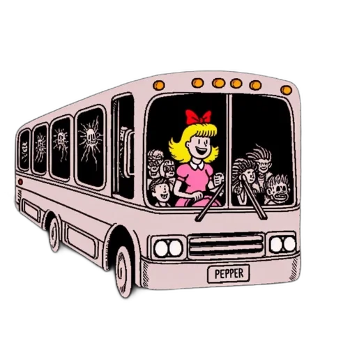 staff, cartoon, concept art, pixel art, 3d render, bus, labeled, pepper transparent PNG cut-out