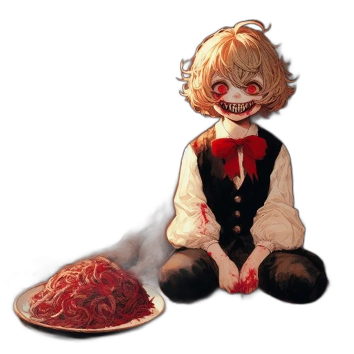food, creature, animal, mask, pixel art, concept art, watercolor, anime transparent PNG cut-out