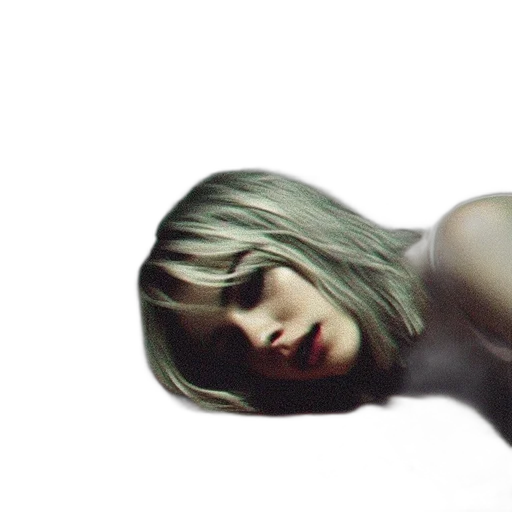 hair, face, creature, robot, photorealistic, 3d render, concept art, cyberpunk transparent PNG cut-out