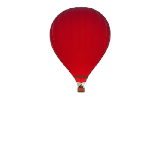 staff, umbrella, hat, mask, 3d render, red, balloon, flying transparent PNG cut-out
