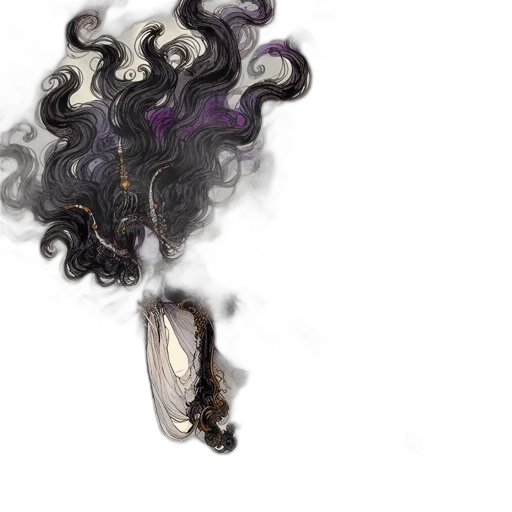 hair, mask, dragon, crown, concept art, fantasy art, watercolor, pixel art transparent PNG cut-out