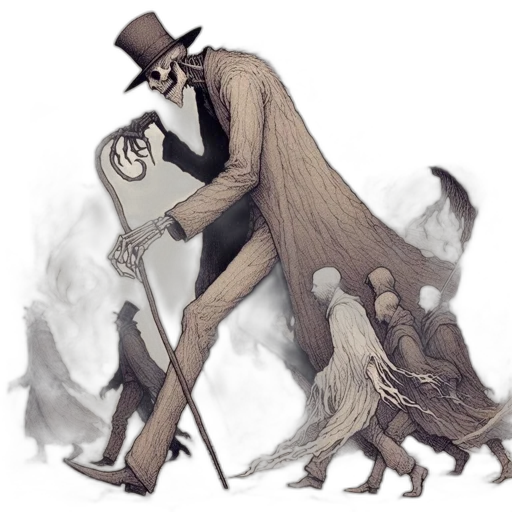 creature, mask, animal, staff, concept art, fantasy art, comic book art, watercolor transparent PNG cut-out