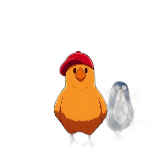 hat, animal, creature, crown, concept art, 3d render, pixel art, anime transparent PNG cut-out
