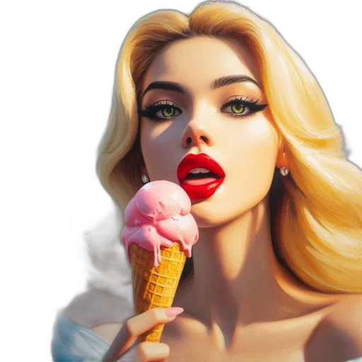 food, face, photorealistic, 3d render, fantasy art, vaporwave, neon lights, pastel transparent PNG cut-out