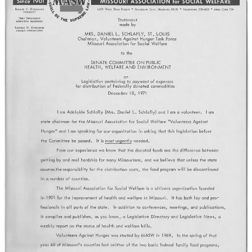 letter, missouri, association, social, welfare, dated, december, 1971 transparent PNG cut-out