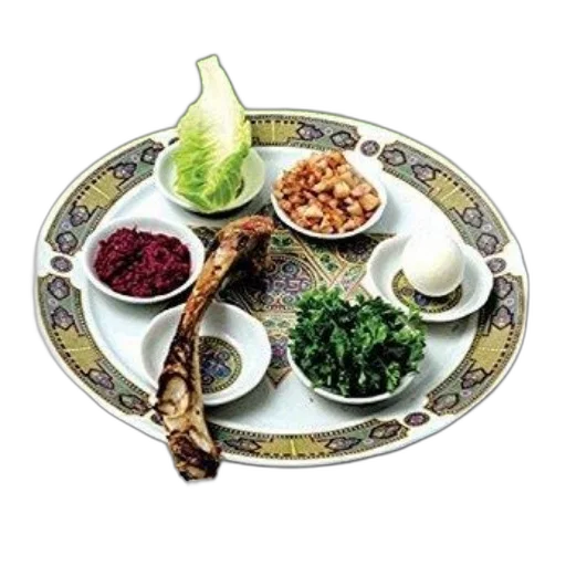 food, staff, photorealistic, book, cover, featuring, seder, plate transparent PNG cut-out