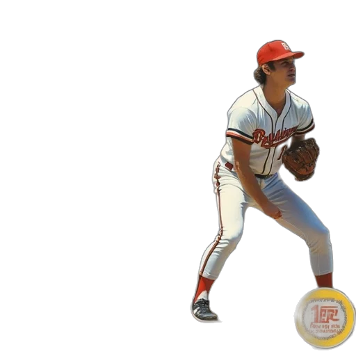photorealistic, 3d render, 1977, topps, complete, set, nolan, ryan transparent PNG cut-out