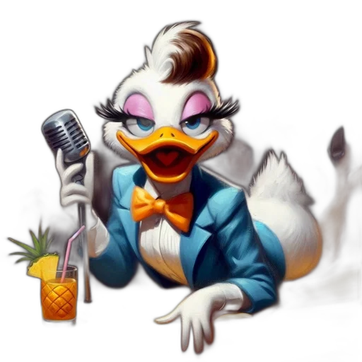 staff, animal, cartoon, concept art, pixel art, photorealistic, duck, suit transparent PNG cut-out