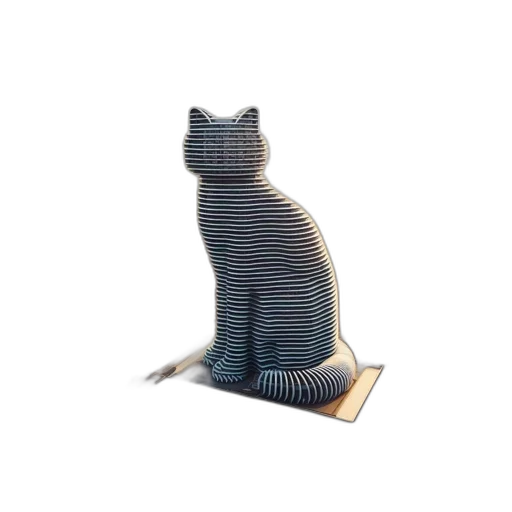 animal, creature, robot, hat, 3d render, vaporwave, concept art, pixel art transparent PNG cut-out