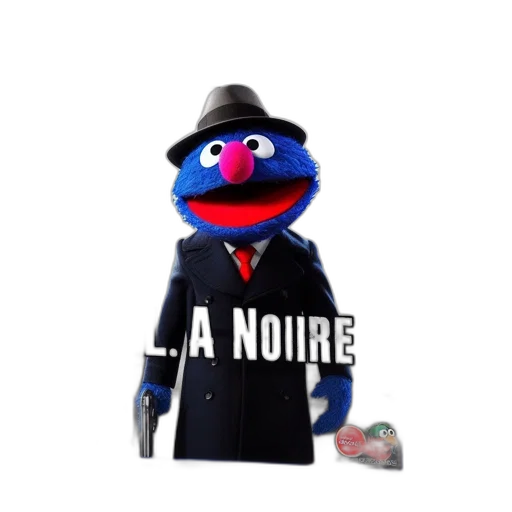 hat, jacket, animal, staff, 3d render, concept art, cartoon, playful transparent PNG cut-out