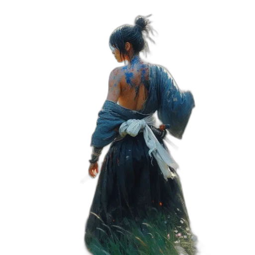 dress, staff, sword, weapon, concept art, oil painting, fantasy art, photorealistic transparent PNG cut-out