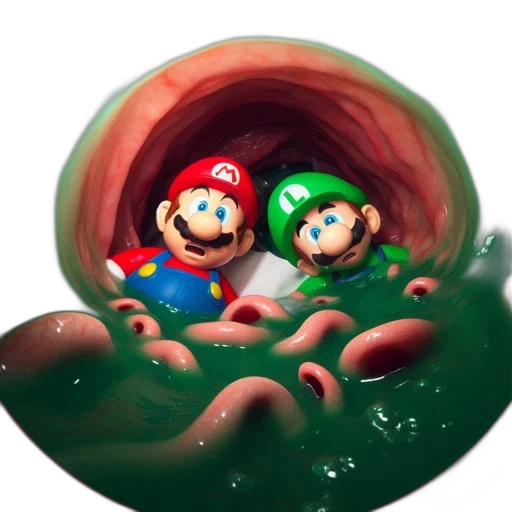 creature, hat, food, animal, 3d render, concept art, pixel art, underwater transparent PNG cut-out