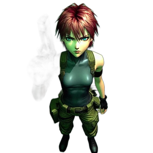 weapon, staff, concept art, 3d render, fantasy art, comic book art, green, female transparent PNG cut-out
