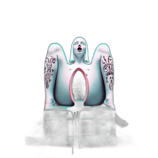 robot, jewelry, creature, furniture, concept art, 3d render, vaporwave, fantasy art transparent PNG cut-out