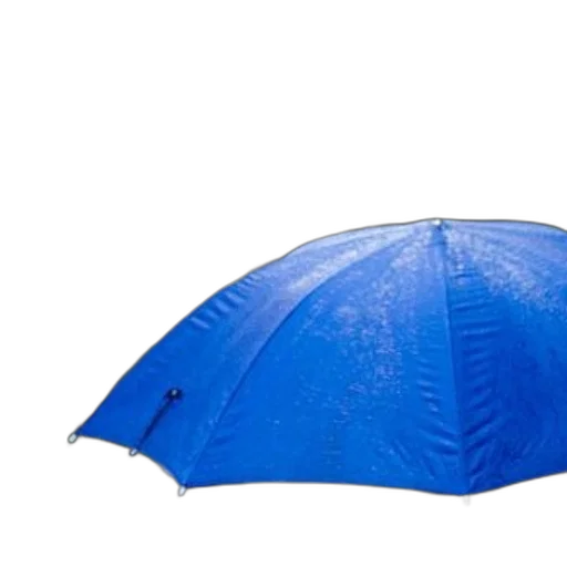umbrella, hat, jacket, rain, blue, water, droplets, held transparent PNG cut-out
