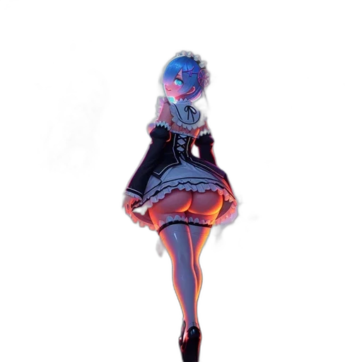 dress, robot, mask, creature, 3d render, concept art, fantasy art, anime transparent PNG cut-out