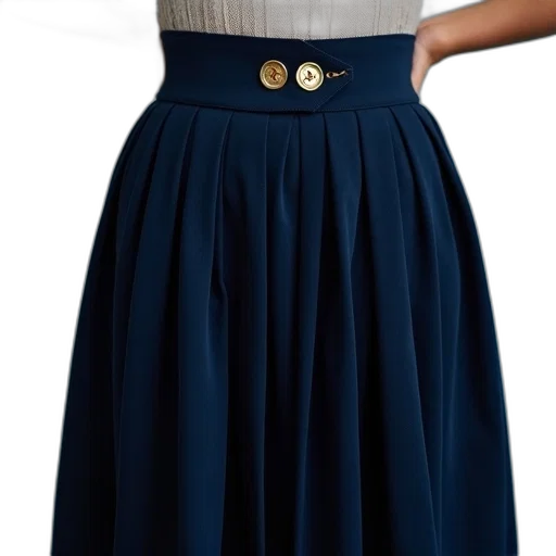 dress, blue, dark, monochrome, earth tones, navy, pleated, skirt transparent PNG cut-out