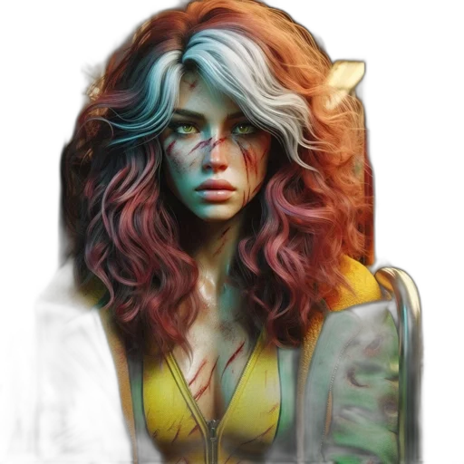 face, mask, dress, fantasy art, concept art, comic book art, photorealistic, underwater transparent PNG cut-out
