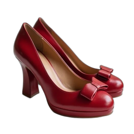 shoes, 3d render, photorealistic, red transparent PNG cut-out